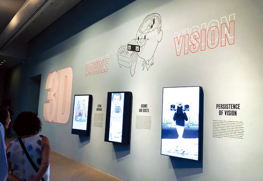 전시광경. 〈3D: Double Vision〉 Los Angeles County Museum of Art, July 15, 2018–March 31, 2019