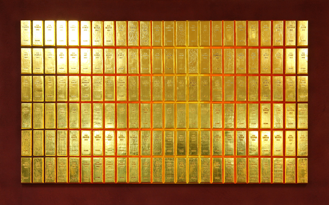 임영조, ,  Gold leaf on Korean Paper, 93×145cm, 2011 
